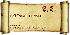 Némedi Rudolf névjegykártya