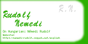 rudolf nemedi business card