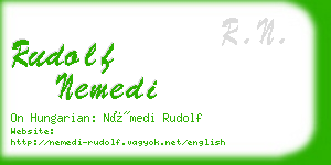 rudolf nemedi business card